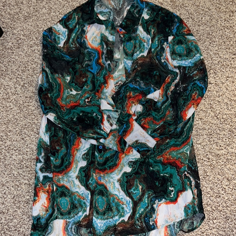 Brand New , Never worn . Multicolored blouse